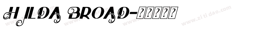 Hilda Broad字体转换